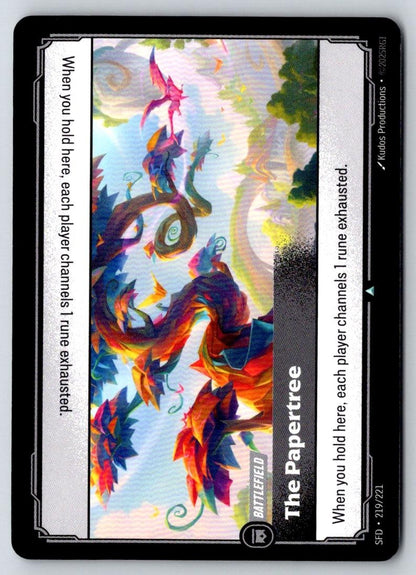 The Papertree 219/221 Uncommon Spiritforged Riftbound Near Mint