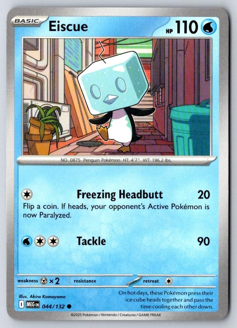 Eiscue 044/132 Common Mega Evolution Pokemon Near Mint
