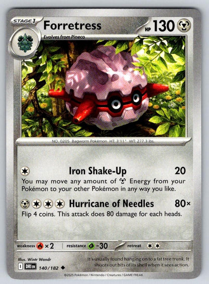 Forretress 140/182 Uncommon Destined Rivals Pokemon Near Mint
