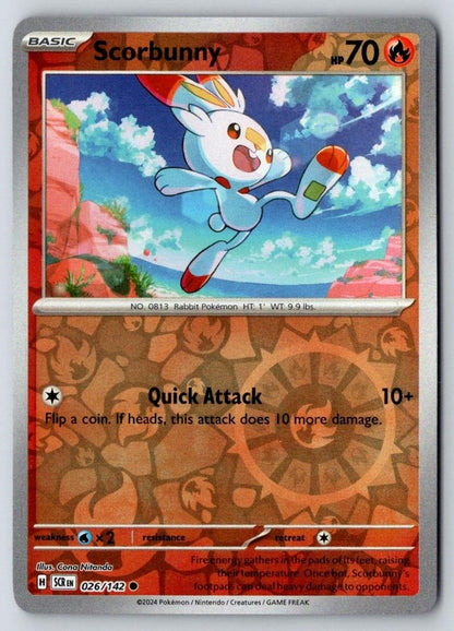 Scorbunny (Friend Ball) 036/217 Common Ascended Heroes Pokemon Reverse Holo NM
