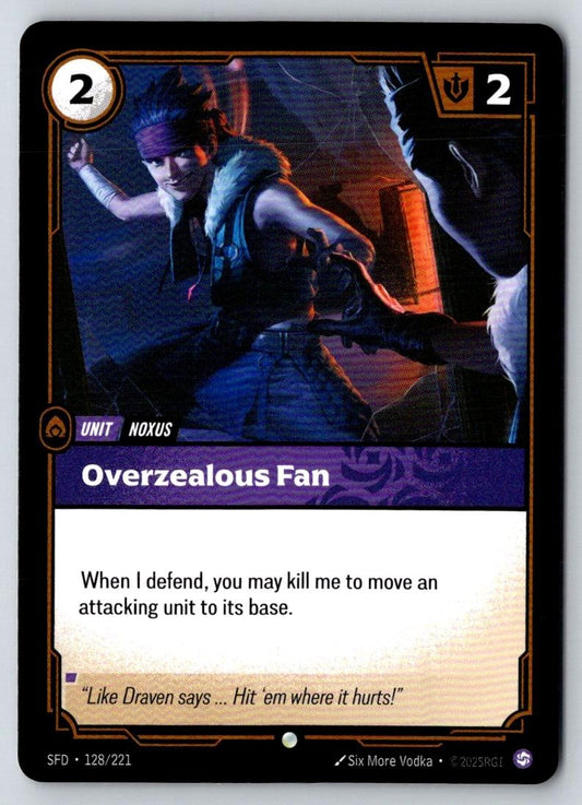 Overzealous Fan 128/221 Common Spiritforged Riftbound Near Mint