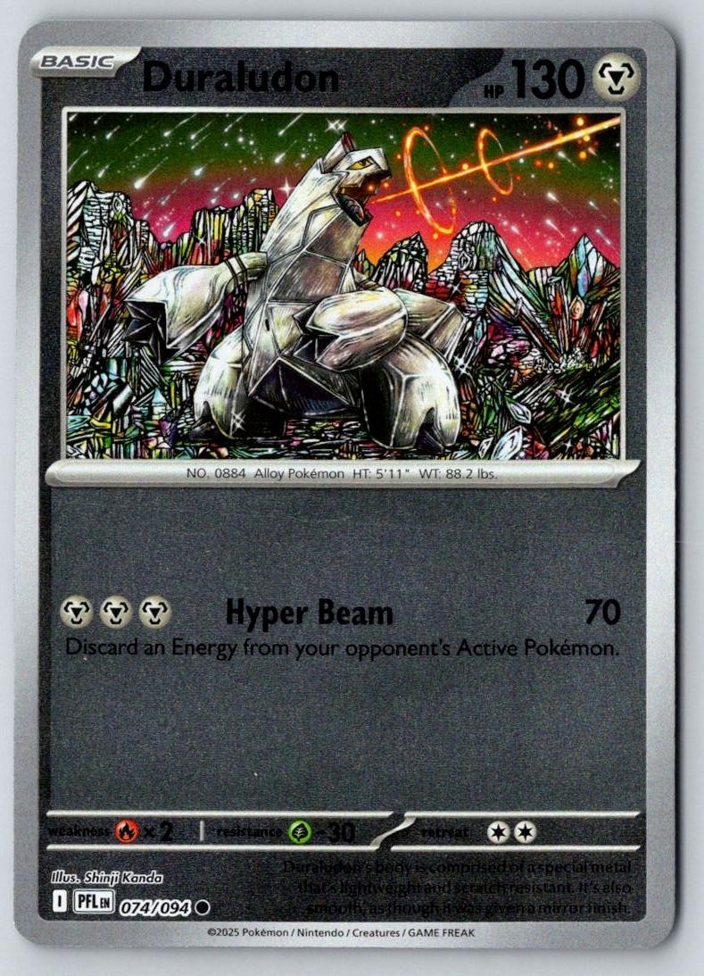 Duraludon 074/094 Common Phantasmal Flames Pokemon Near Mint