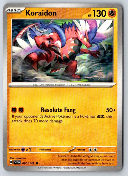 Koraidon 90/142 Uncommon Stellar Crown Pokemon Near Mint