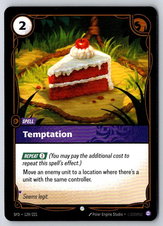 Temptation 129/221 Common Spiritforged Riftbound Near Mint