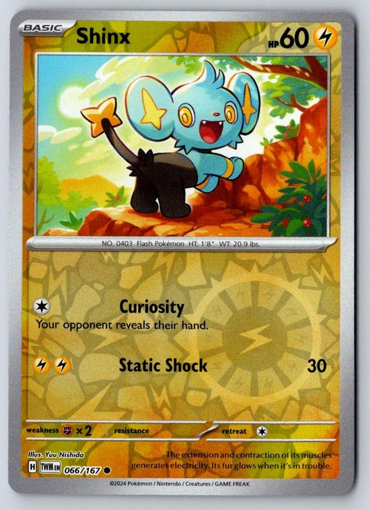 Shinx 066/167 Common Twilight Masquerade Pokemon Near Mint