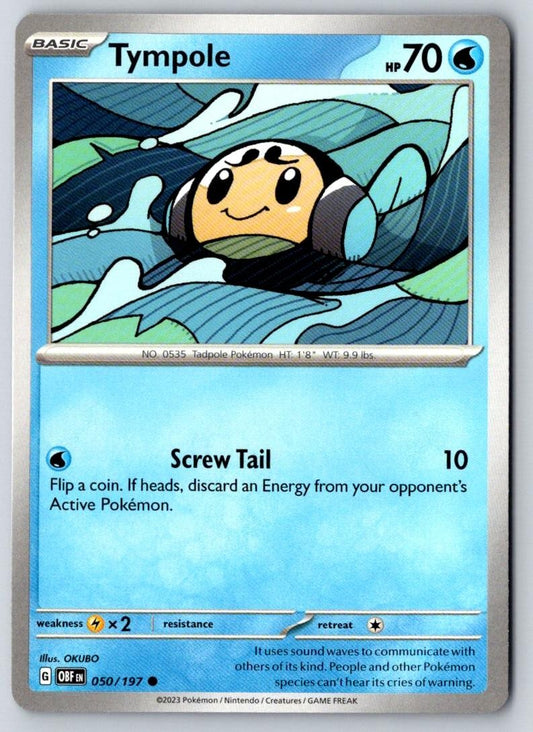 Tympole 050/197 Common Obsidian Flames Pokemon Near Mint