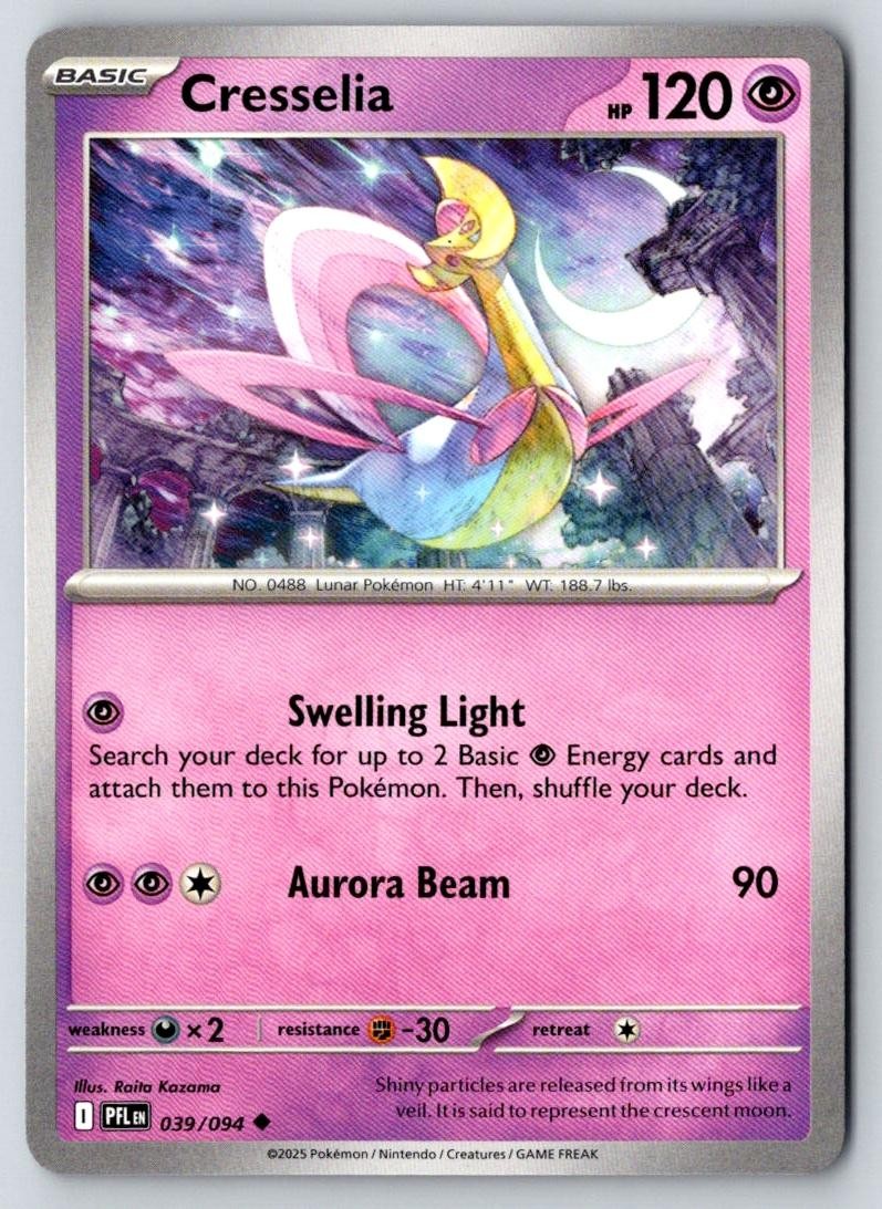 Cresselia 039/094 Uncommon Phantasmal Flames Pokemon Near Mint