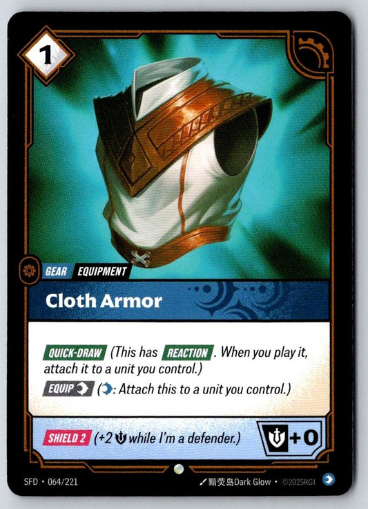 Cloth Armor 064/221 Common Spiritforged Riftbound Near Mint