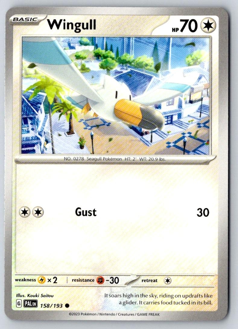 Wingull 158/193 Common Paldea Evolved Pokemon Near Mint