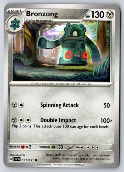 Bronzong 127/191 Common Surging Sparks Pokemon Near Mint