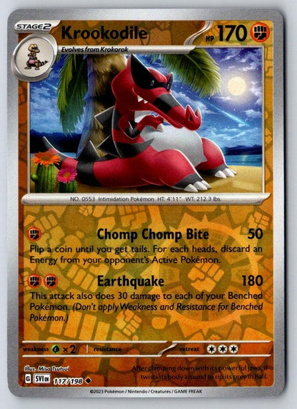Krookodile 117/198 Uncommon Scarlet & Violet Pokemon Near Mint