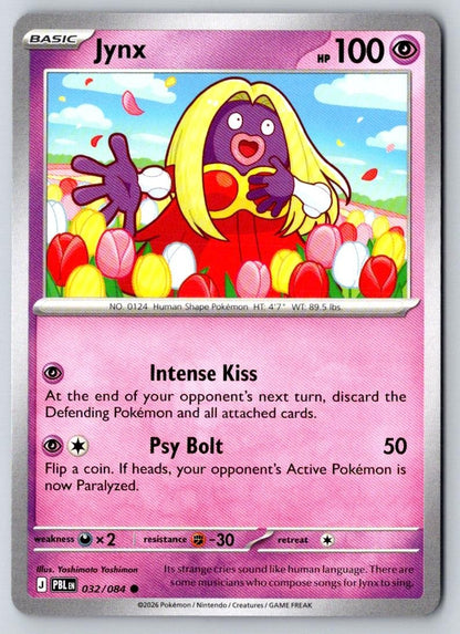 Jynx 032/084 Common Pitch Black Pokemon Near Mint