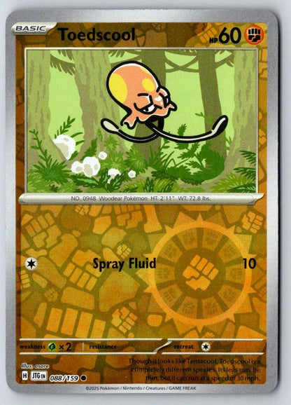 Toedscool 088/159 Common Journey Together Pokemon Near Mint