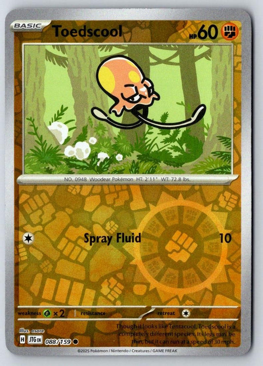 Toedscool 088/159 Common Journey Together Pokemon Near Mint