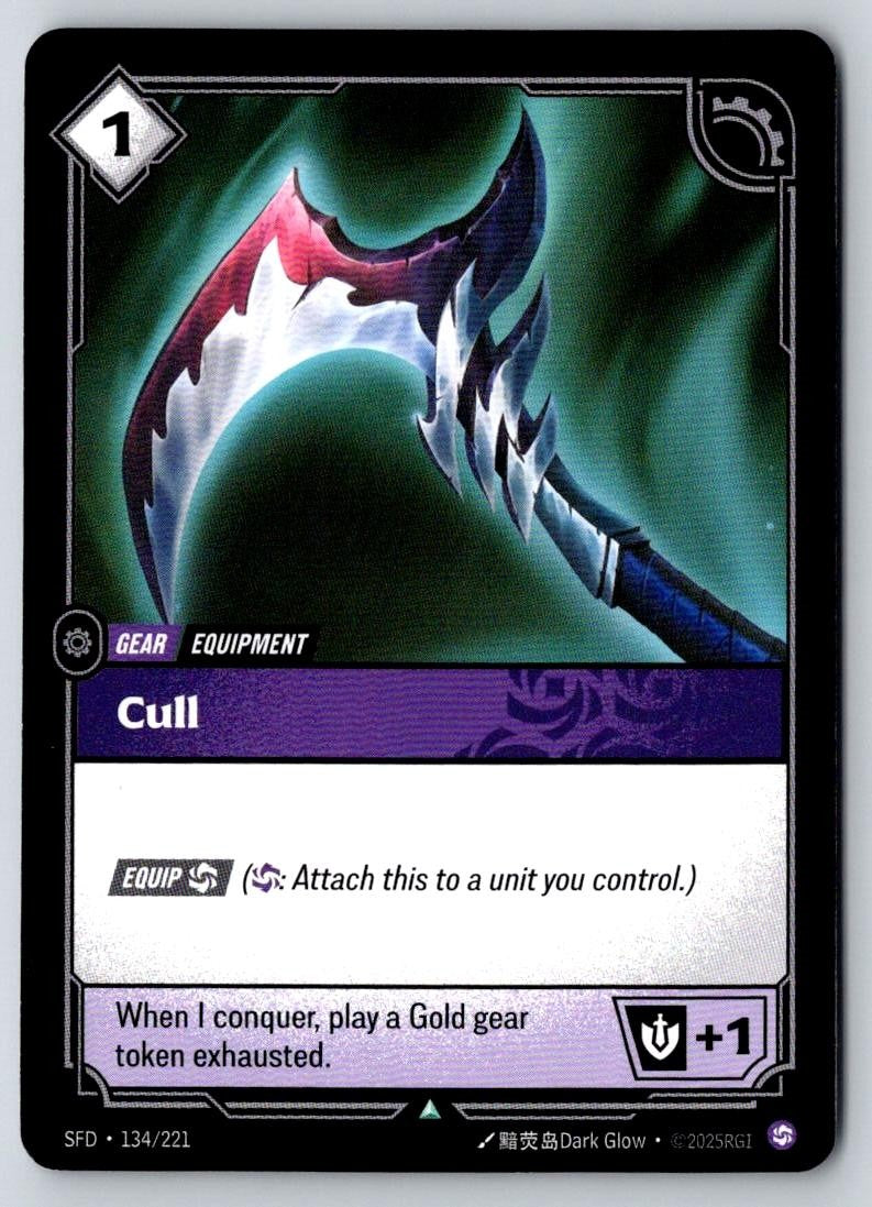 Cull 134/221 Uncommon Spiritforged Riftbound Near Mint