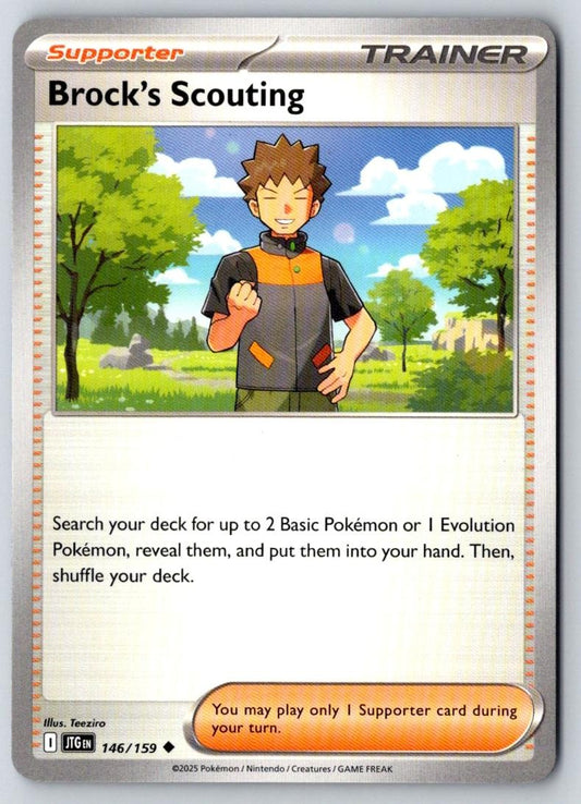Brock's Scouting 146/159 Uncommon Journey Together Pokemon Near Mint