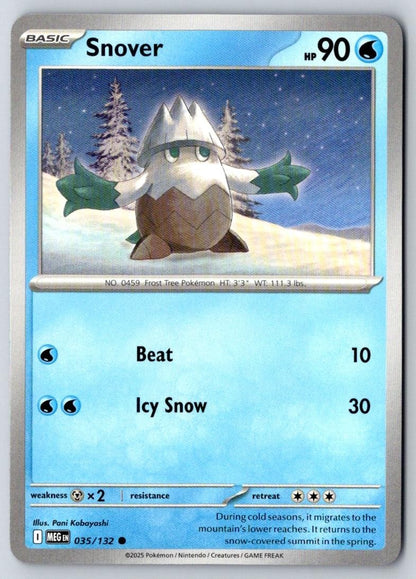 Snover 035/132 Common Mega Evolution Pokemon Near Mint