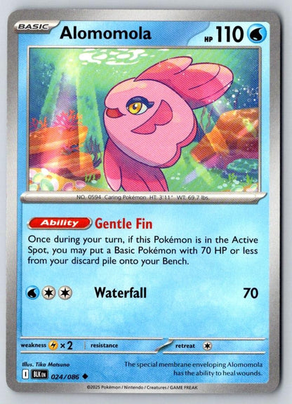 Alomomola 024/086 Uncommon Black Bolt Pokemon Near Mint