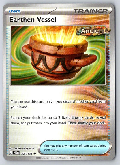Earthen Vessel 106/131 Uncommon Prismatic Evolutions Pokemon Near Mint