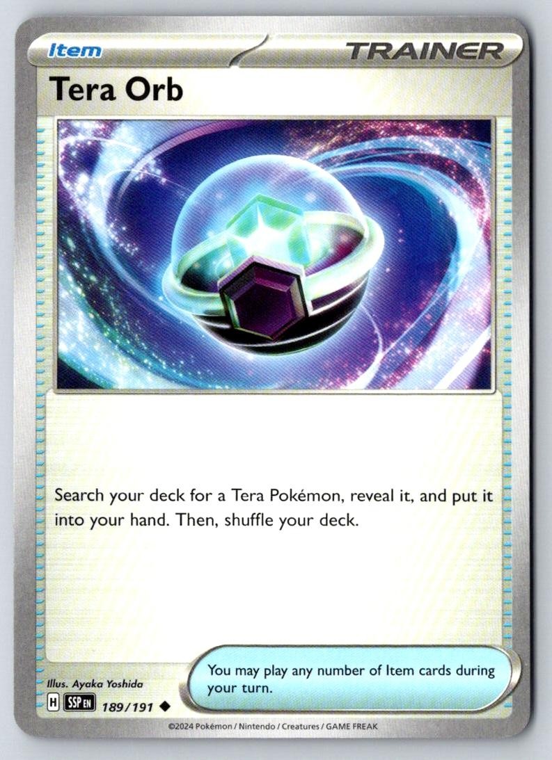 Tera Orb 189/191 Uncommon Surging Sparks Pokemon Near Mint