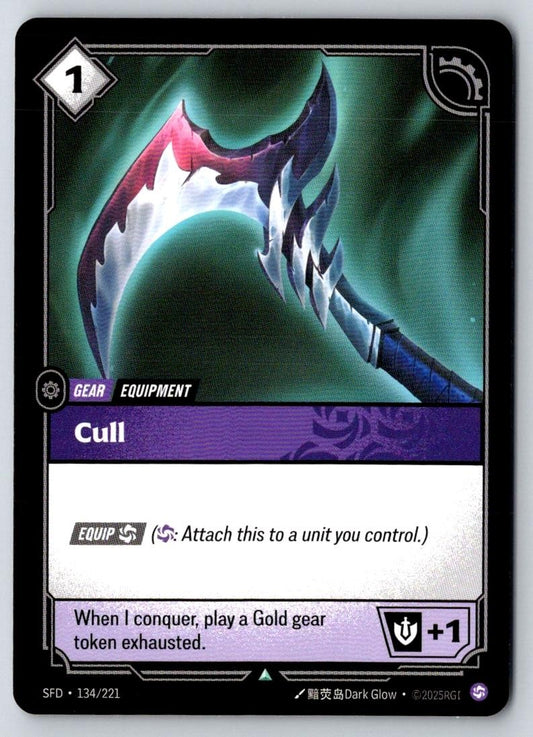 Cull 134/221 Uncommon Spiritforged Riftbound Near Mint