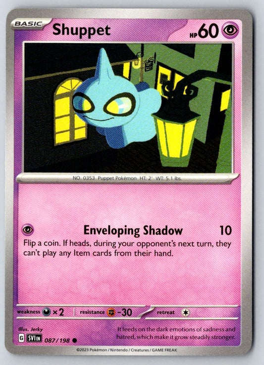Shuppet 087/198 Common Scarlet & Violet Pokemon Near Mint