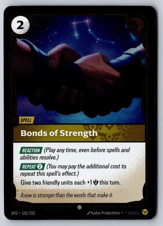 Bonds of Strength 151/221 Common Spiritforged Riftbound Near Mint
