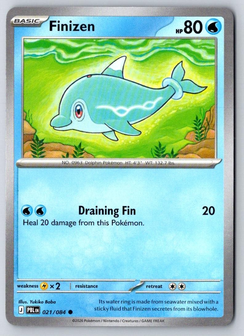 Finizen 021/084 Common Pitch Black Pokemon Near Mint