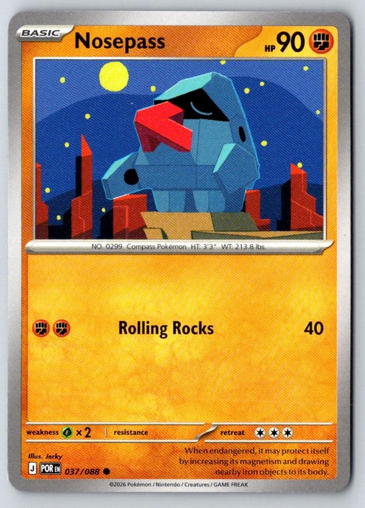 Nosepass 037/088 Common Perfect Order Pokemon Near Mint
