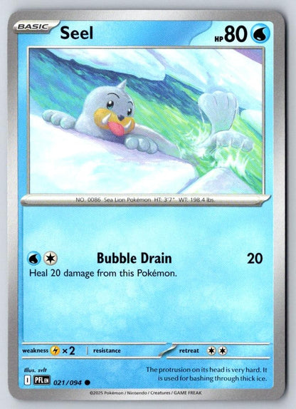 Seel 021/094 Common Phantasmal Flames Pokemon Near Mint