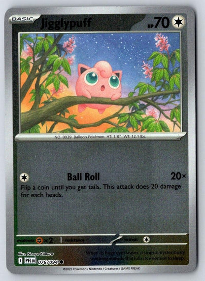 Jigglypuff 076/094 Common Phantasmal Flames Pokemon Near Mint