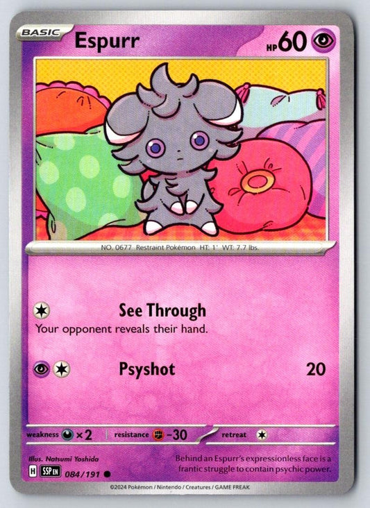 Espurr 084/191 Common Surging Sparks Pokemon Near Mint