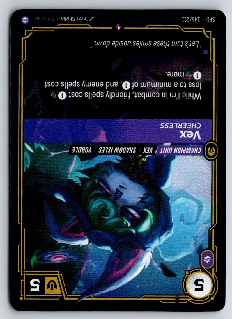 Vex - Cheerless 146/221 Rare Spiritforged Riftbound Foil Near Mint