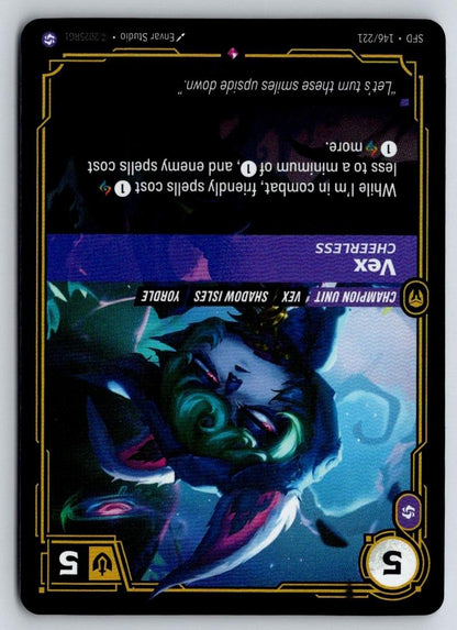 Vex - Cheerless 146/221 Rare Spiritforged Riftbound Foil Near Mint