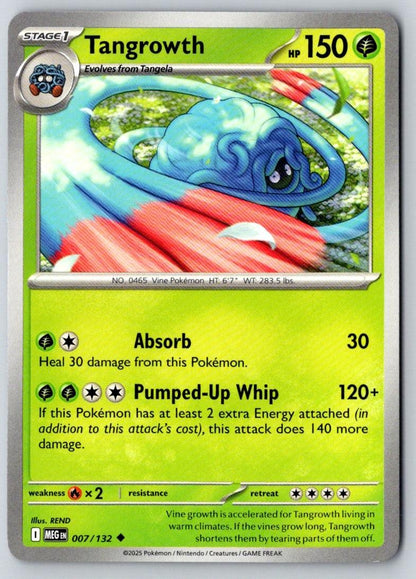 Tangrowth 007/132 Uncommon Mega Evolution Pokemon Near Mint