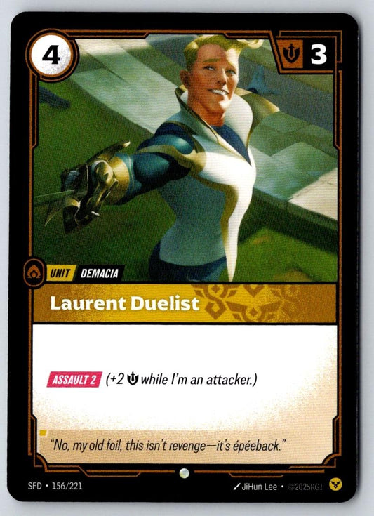 Laurent Duelist 156/221 Common Spiritforged Riftbound Near Mint