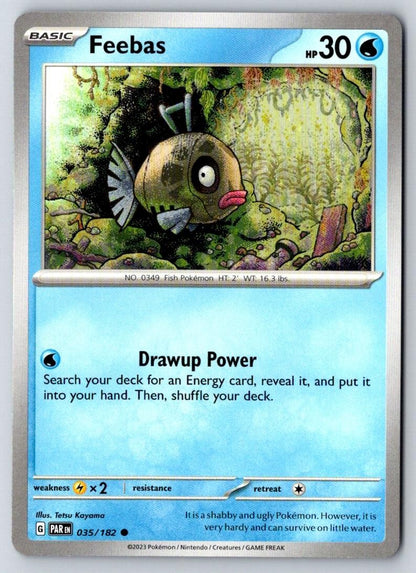 Feebas 035/182 Common Paradox Rift Pokemon Near Mint