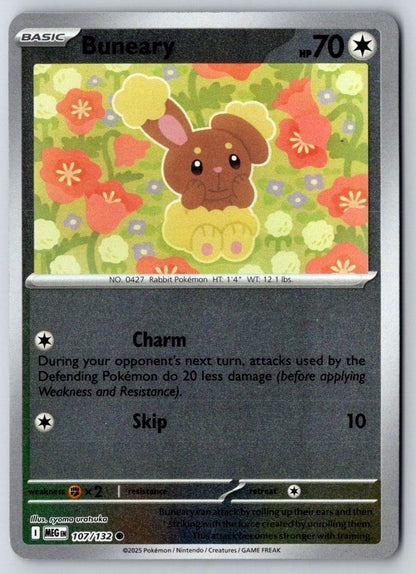 Buneary 107/132 Common Mega Evolution Pokemon Near Mint