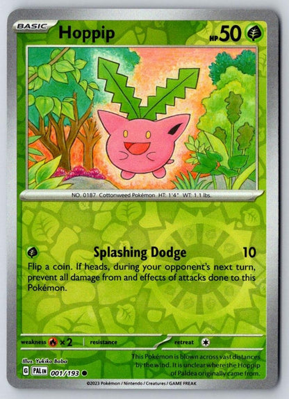 Hoppip 001/193 Common Paldea Evolved Pokemon Near Mint