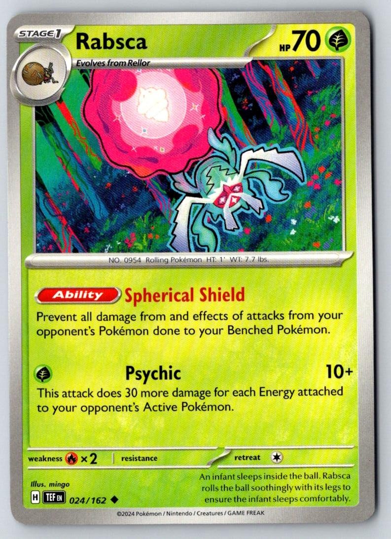 Rabsca 024/162 Uncommon Temporal Forces Pokemon Near Mint
