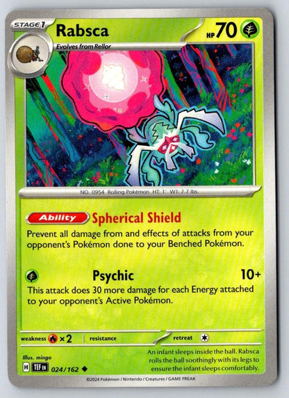 Rabsca 024/162 Uncommon Temporal Forces Pokemon Near Mint