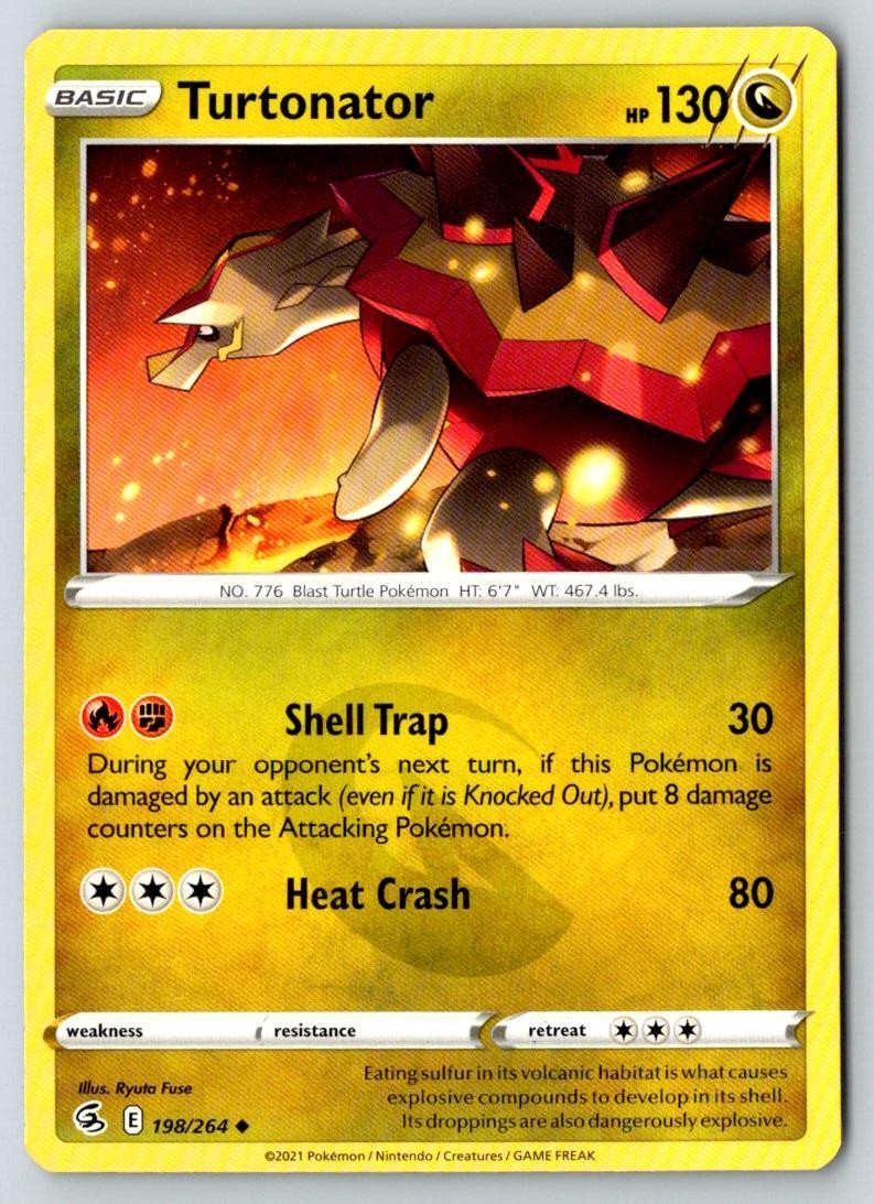 Turtonator 198/264 Uncommon Fusion Strike Pokemon Near Mint
