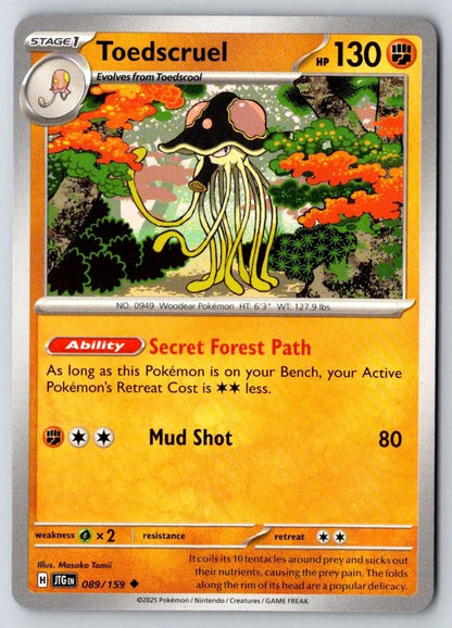 Toedscruel 089/159 Uncommon Journey Together Pokemon Near Mint