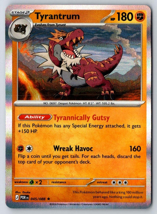 Tyrantrum - 047/088 Perfect Order Holo 045/088 Pokemon Near Mint
