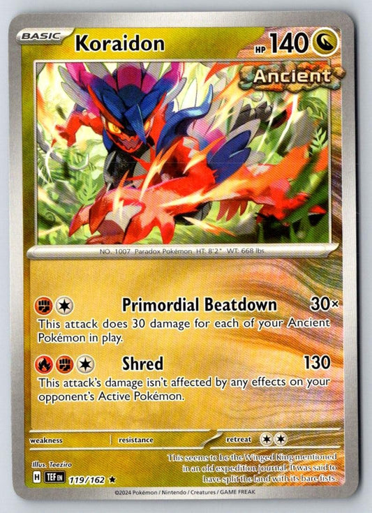 Koraidon 119/162 Pokemon Near Mint