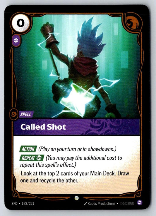Called Shot 122/221 Common Spiritforged Riftbound Near Mint