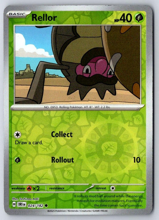 Rellor 024/182 Common Destined Rivals Pokemon Near Mint
