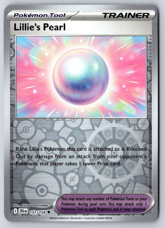 Lillie's Pearl 151/159 Uncommon Journey Together Pokemon Reverse Holo Near Mint