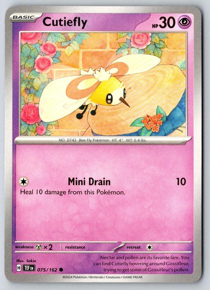 Cutiefly 075/162 Common Temporal Forces Pokemon Near Mint