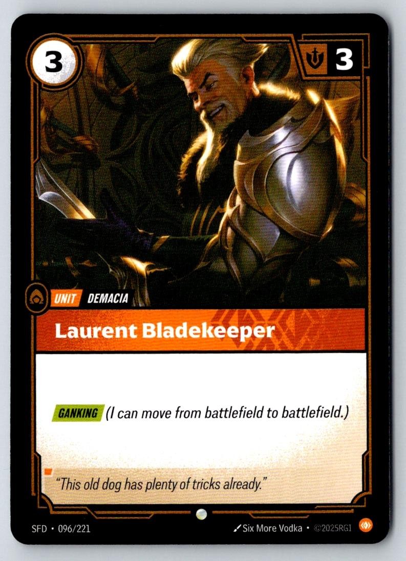 Laurent Bladekeeper 096/221 Common Spiritforged Riftbound Near Mint